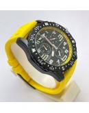 Breitling Endurance Pro Chronometer Yellow Rubber Strap Watch