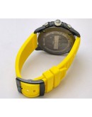 Breitling Endurance Pro Chronometer Yellow Rubber Strap Watch