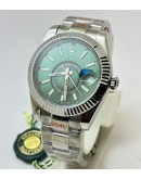 Rolex Sky Dweller Green Steel Swiss ETA Automatic Watch