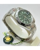 Rolex Sky Dweller Green Steel Swiss ETA Automatic Watch