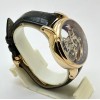 Patek Philippe Bridge Black Leather Strap Swiss Automatic Watch