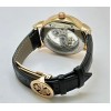 Patek Philippe Bridge Black Leather Strap Swiss Automatic Watch