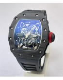 Richard Mille RM35-02 Rafael Nadal Black Carbon Swiss ETA 7750 Valjoux Movement Watch