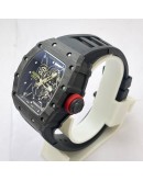 Richard Mille RM35-02 Rafael Nadal Black Carbon Swiss ETA 7750 Valjoux Movement Watch