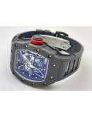 Richard Mille RM35-02 Rafael Nadal Black Carbon Swiss ETA 7750 Valjoux Movement Watch