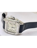 Cartier Santos 100 Swiss ETA Valjoux 7750 Steel  Watch