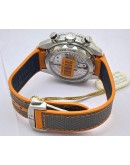 Omega Seamaster Planet Ocean Chronograph Grey Rubber Strap SWISS ETA 2250 Valjoux Automatic Watch