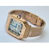 Cartier Santos Horloge Skeleton Rose Gold Watch