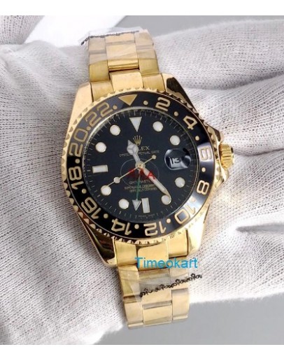 Rolex GMT Master Gold Swiss Automatic Watch