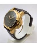 Panerai Marina Rose Gold Swiss ETA 2250 Valjoux Movement Automatic Mens Watch