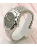 Rolex Datejust Grey Dail Steel 36mm Swiss Automatic Watch