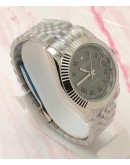 Rolex Datejust Grey Dail Steel 36mm Swiss Automatic Watch