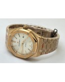 Audemars Piguet Royal Oak Rose Gold White Swiss Automatic Watch