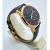 Jaeger Lecoultre Master Control Calendar Black Leather Strap Swiss Automatic Watch