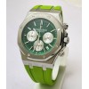 Audemars Piguet Chronometer Green Rubber Strap Watch