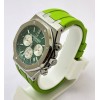 Audemars Piguet Chronometer Green Rubber Strap Watch