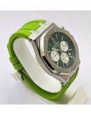 Audemars Piguet Chronometer Green Rubber Strap Watch