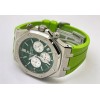 Audemars Piguet Chronometer Green Rubber Strap Watch