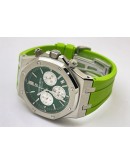 Audemars Piguet Chronometer Green Rubber Strap Watch