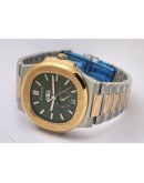 Patek Philippe Nautilus Annual Calendar Green Dual Tone Swiss Automatic Watch