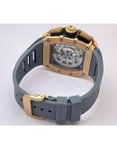 Richard Mille Mclaren F1 Rose Gold Grey Rubber Strap Swiss Automatic Watch