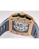 Richard Mille Mclaren F1 Rose Gold Grey Rubber Strap Swiss Automatic Watch