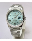 Rolex Day-Date Ice Blue Swiss ETA Automatic 7750 Valjoux Movement Watch