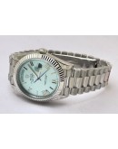 Rolex Day-Date Ice Blue Swiss ETA Automatic 7750 Valjoux Movement Watch