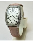 Franck Muller Cintrée Curvex Pink Strap Ladies Watch