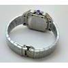 Cartier Baignoire Blue Leather Strap Watch