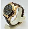 Panerai Power Reserve Rose Gold Leather Strap Swiss Automatic Watch