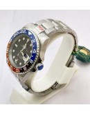 Rolex GMT Master ii Pepsi Oyster Bracelet Swiss ETA 3285 Valjoux Movement Watch