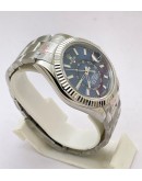 Rolex Sky Dweller Blue Steel Swiss ETA Automatic 7750 Valjoux Movement Watch