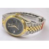 Rolex Date-Just Roman Mark Grey Dual Tone Swiss ETA Automatic 2836 Valjoux Movement Watch
