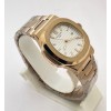 Patek Philippe Nautilus Rose Gold White Watch