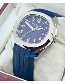 Patek Philippe Aquanaut Blue Rubber Strap Watch