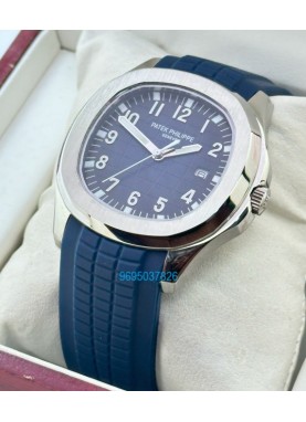 Patek Philippe Aquanaut Blue Rubber Strap Watch