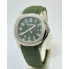 Patek Philippe Aquanaut Green Rubber Strap Watch