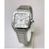 Cartier Santos 100 Steel White Swiss Automatic Ladies Watch
