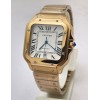 Cartier Santos 100 White Rose Gold Swiss Automatic Watch