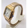 Cartier Santos 100 White Rose Gold Swiss Automatic Watch