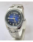 Rolex Day-Date Diamond Mark Blue Steel Swiss Automatic Watch