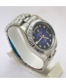 Rolex Day-Date Diamond Mark Blue Steel Swiss Automatic Watch