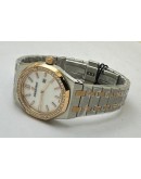 Audemars Piguet Royal Oak Diamond White Mother Of Pearl Dual Tone Ladies Watch