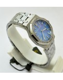 Audemars Piguet Royal Oak Diamond Sky Blue Mother of Pearl Ladies Watch