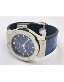 Hublot Vendom Classic Steel Blue 2 Leather Strap Swiss Automatic Watch