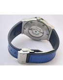 Hublot Vendom Classic Steel Blue 2 Leather Strap Swiss Automatic Watch