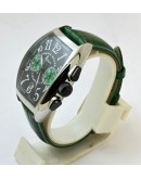 Franck Muller Casablanca Chronograph Green Leather Strap Watch