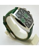 Franck Muller Casablanca Chronograph Green Leather Strap Watch