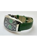 Franck Muller Casablanca Chronograph Green Leather Strap Watch